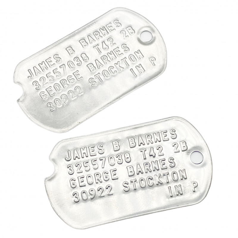 James Barnes 'Bucky' WWII Style Military Dog Tags Movie Costume