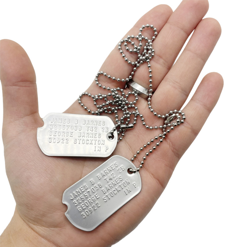 James Barnes 'Bucky' WWII Style Military Dog Tags Movie Costume