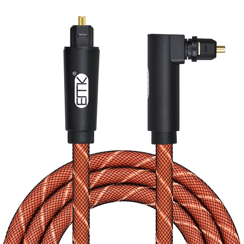 5.1 Digital Optical Audio Cable 90 Degree Right Angle Digital Sound