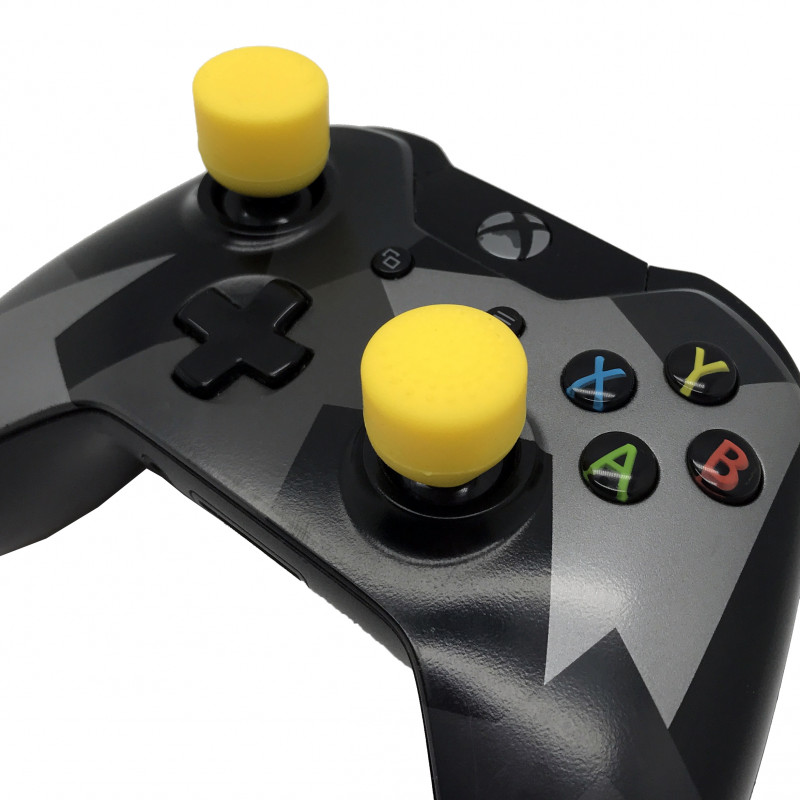 YELLOW Analog Thumb Stick Cover Grip Caps Extenders for Xbox One XB1